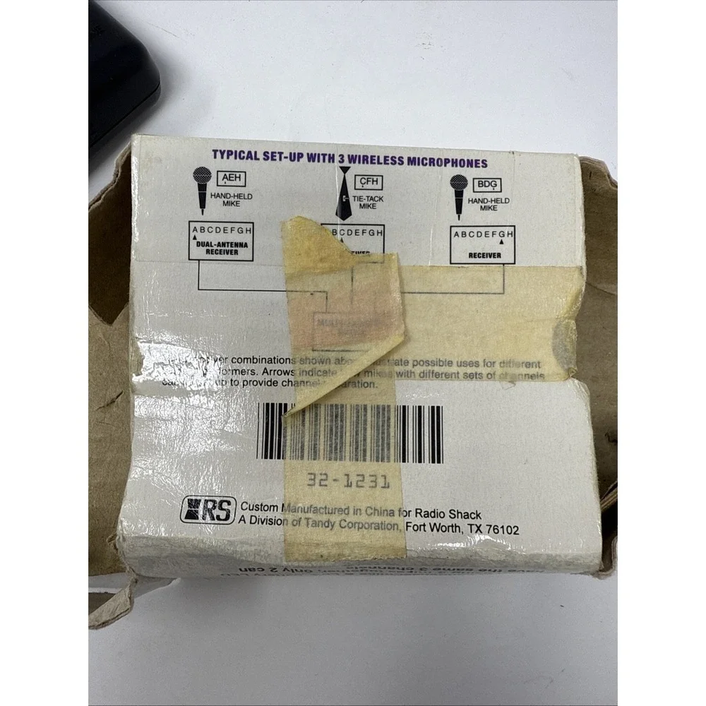 RadioShack 32-1231A Wireless Lapel Microphone System 170MHz 8 Channel Parts Only